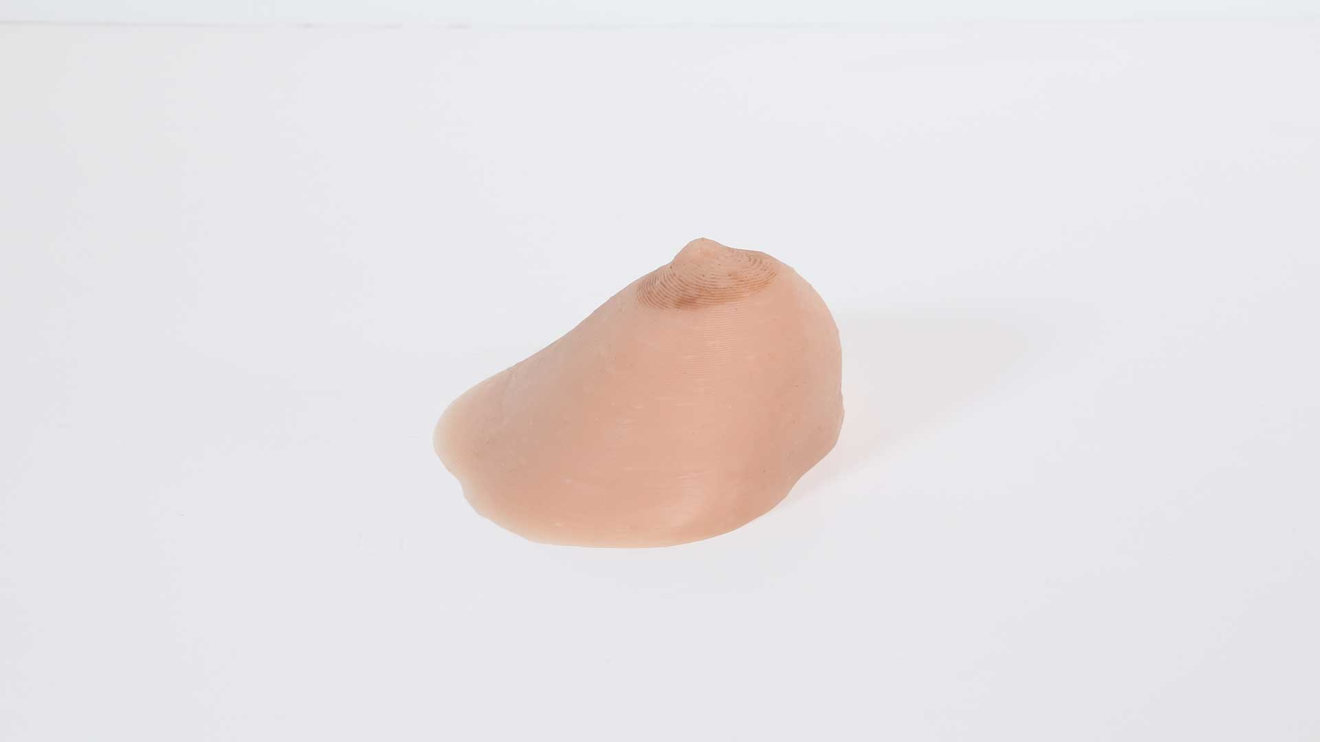 3D printed breast in silicone
