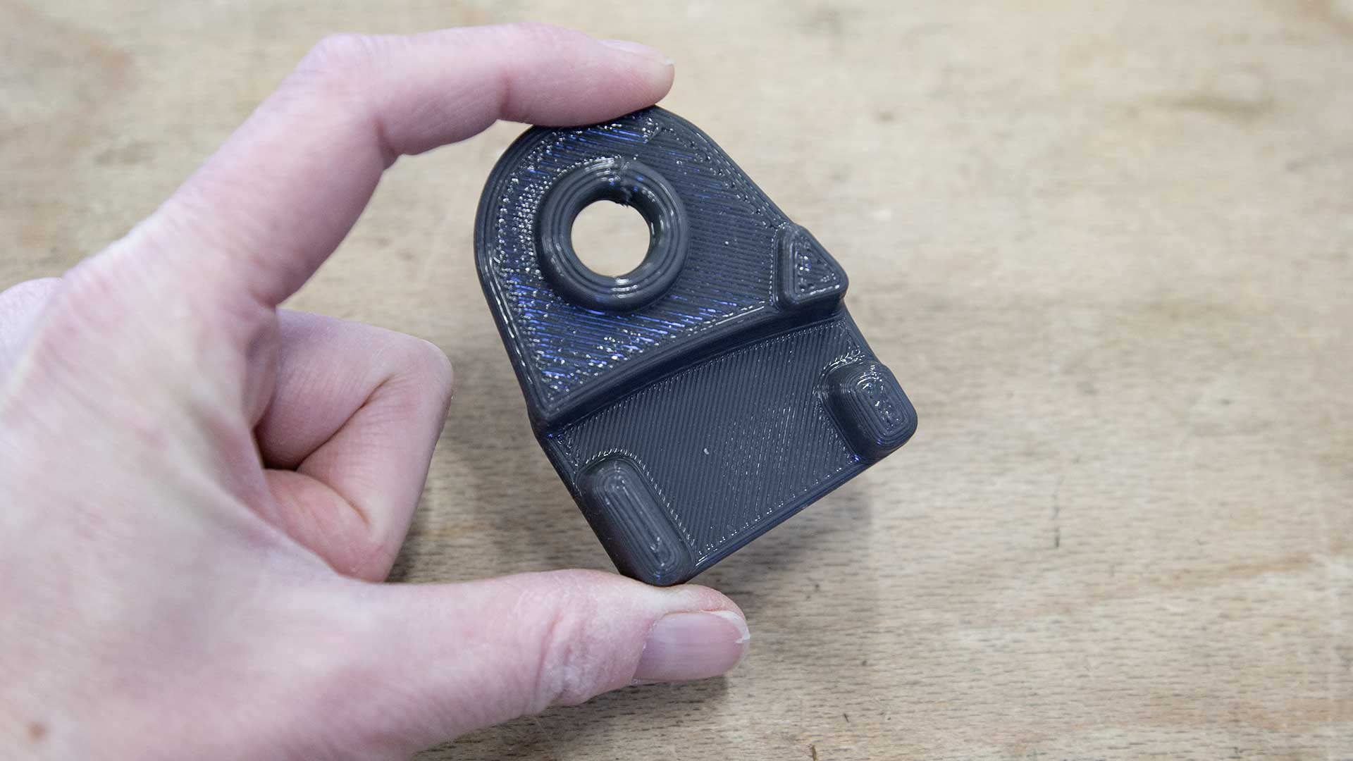 The printed silicone part