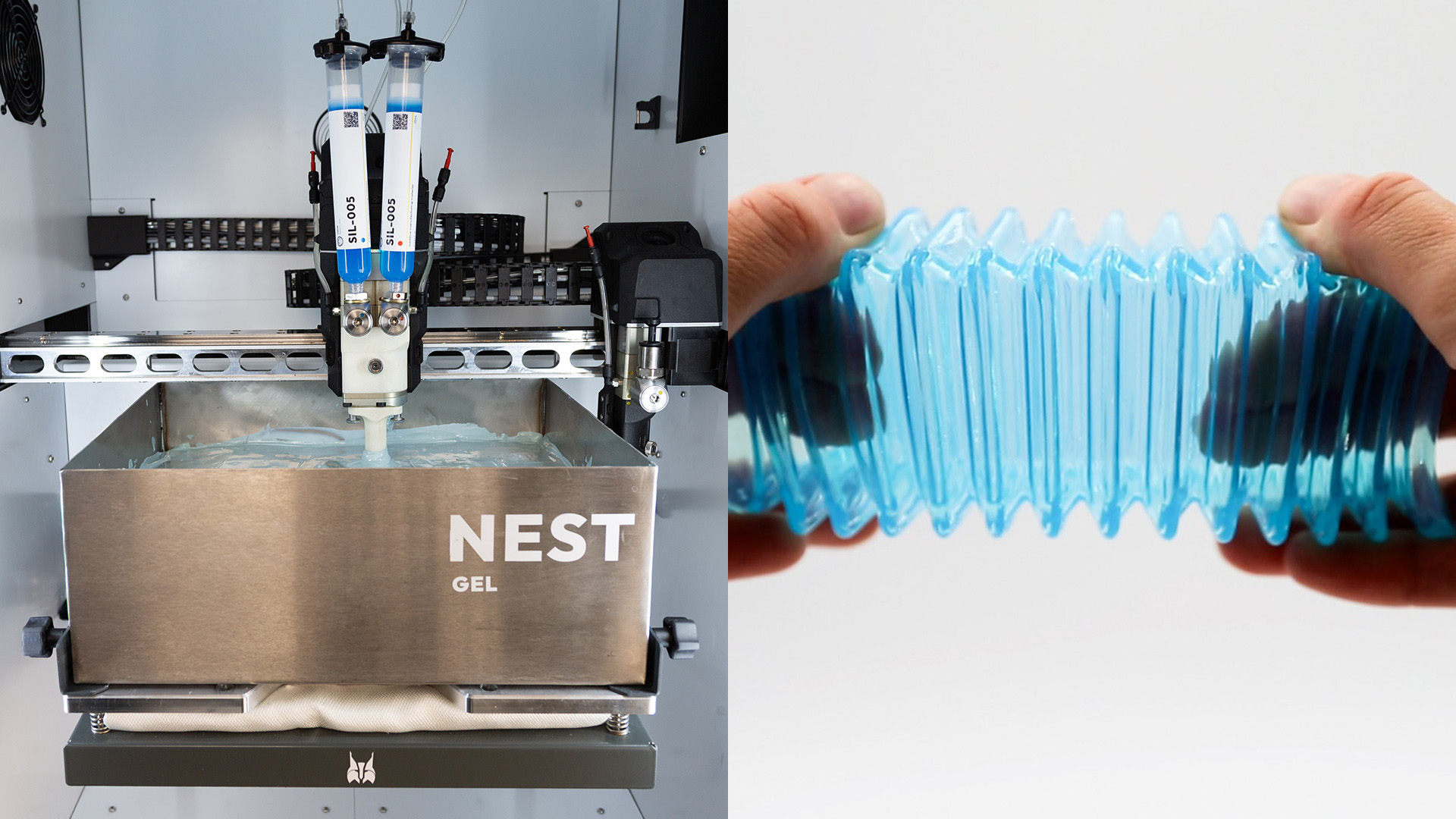 silicone 3d printing in gel