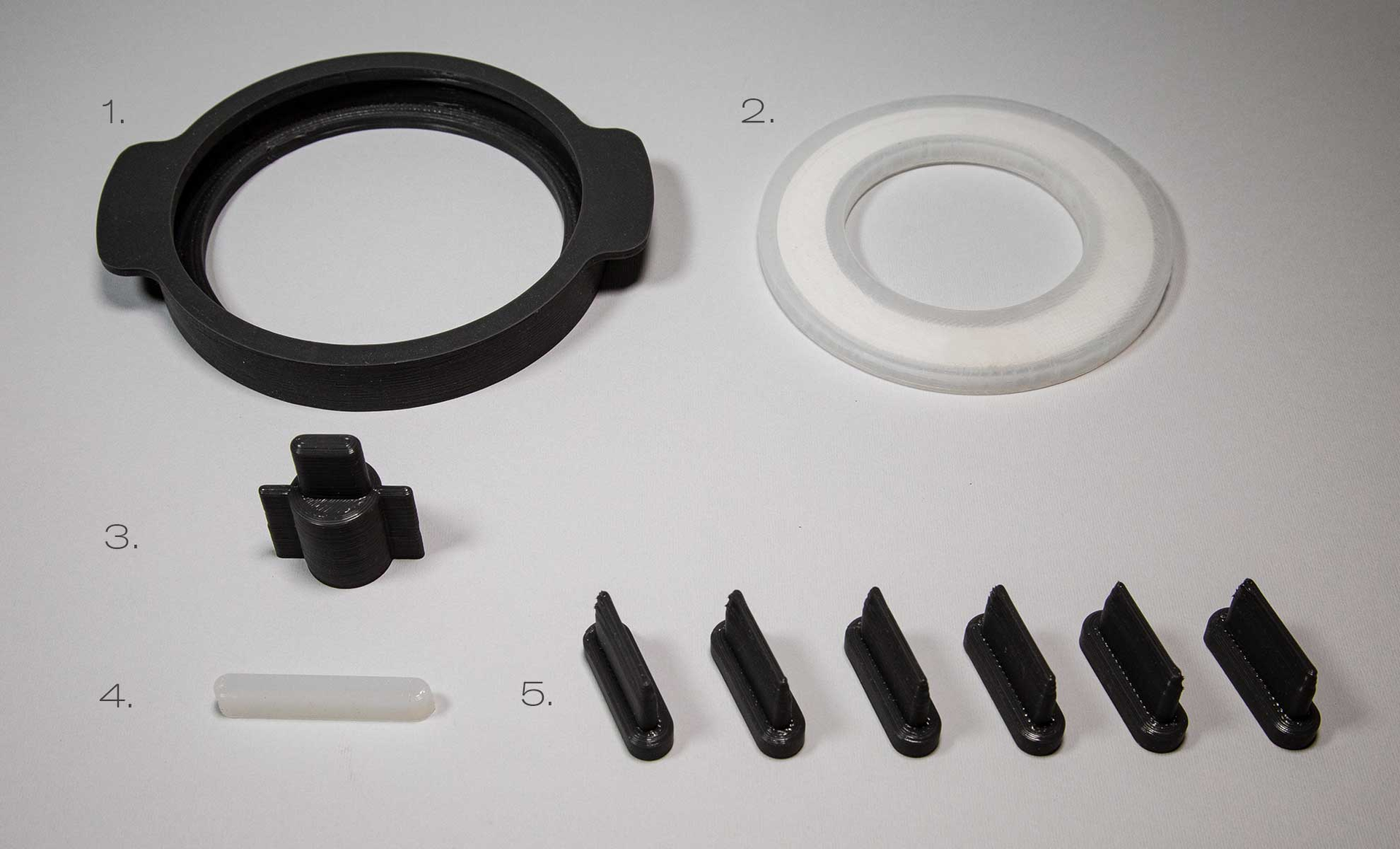 Silicone printed masks